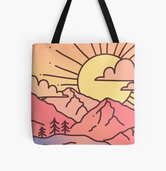Aperçu de l'œuvre Sunset Mountains créée et vendue par Brittany Hefren.