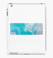 Amsterdam Watercolor Marble Pale Blue - Cool Amsterdam Sticker T-Shirt Pillow iPad Case/Skin