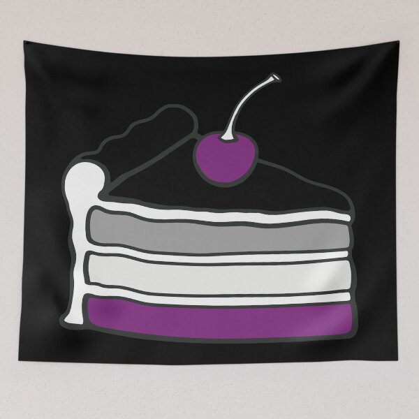 Item preview, Asexual Cake Proud Asexuality Ace Pride Flag Subtle Queer designed and sold by Queer Pride Shop.
