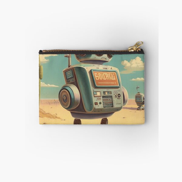Item preview, Cute robot in vintage desert designed and sold by Papouilles.