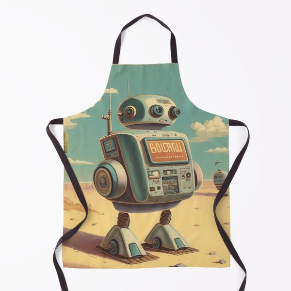 Item preview, Cute robot in vintage desert designed and sold by Papouilles.