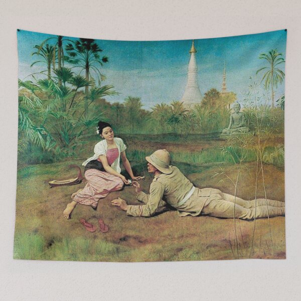 Item preview, On the Road to Mandalay Frederick Goodall Painting Oil on Canvas 1899 designed and sold by MindChirp.