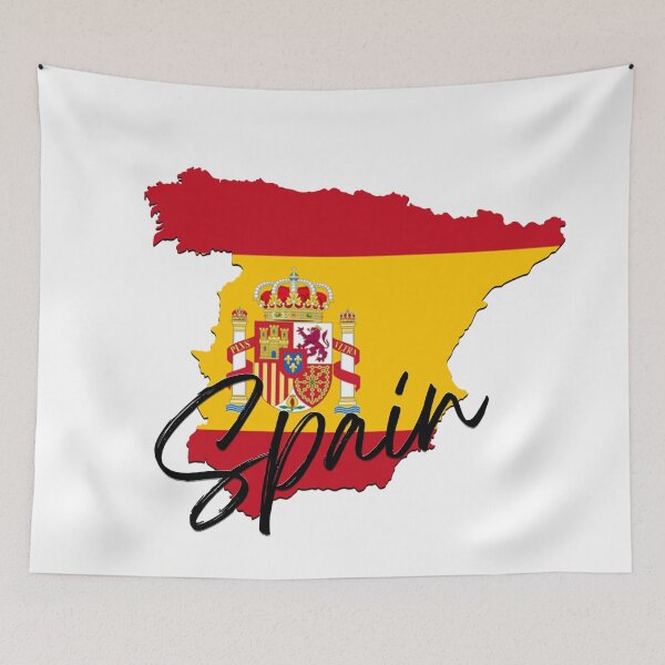 Item preview, Spain Flag Map designed and sold by luckykobi.