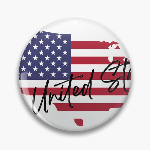Item preview, USA Flag Map designed and sold by luckykobi.