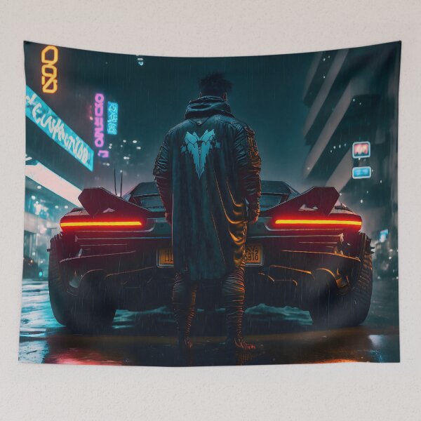 Item preview, Cyberpunk Car futuristic designed and sold by SuperSoulArts.