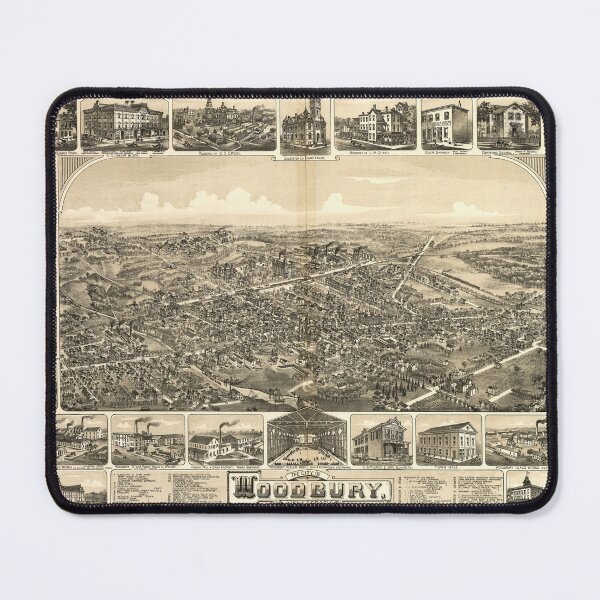 Item preview, Woodbury, New Jersey (1886) designed and sold by allhistory.