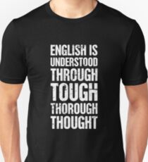 Funny English Teacher Design Unisex T-Shirt
