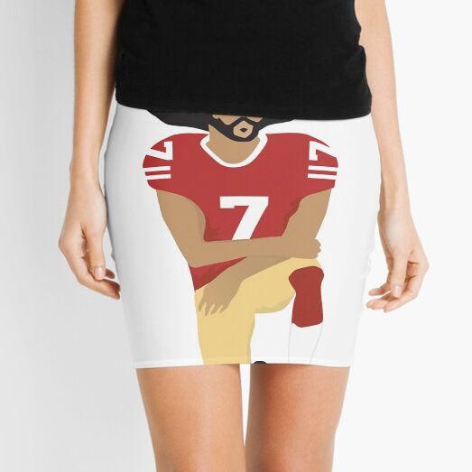 Colin Kaepernick Kneeling - I'm With Kap Mini Skirt