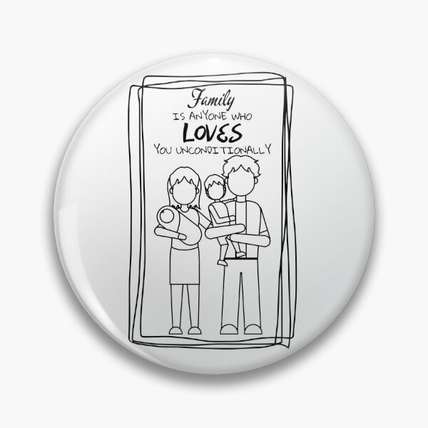 Item preview, Family is anyone who loves you unconditionally (Black) designed and sold by DonSiedlik.
