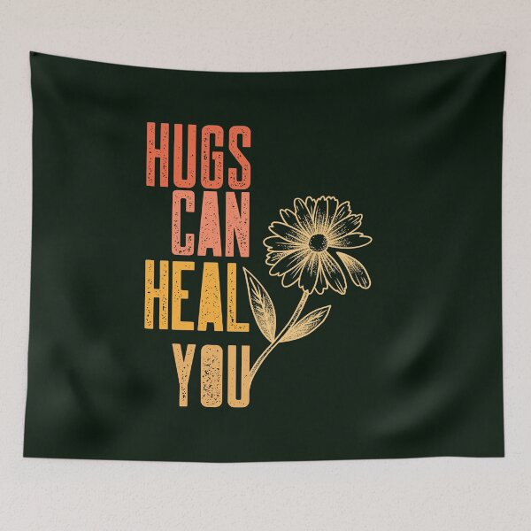 Item preview, Hugs can heal you, Hugging day quotes designed and sold by OneShirt99.