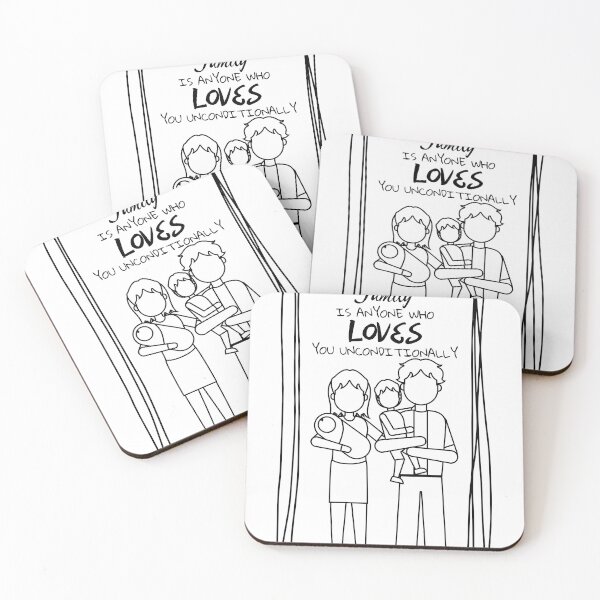 Item preview, Family is anyone who loves you unconditionally (Black) designed and sold by DonSiedlik.