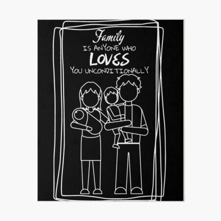 Item preview, Family is anyone who loves you unconditionally (White) designed and sold by DonSiedlik.