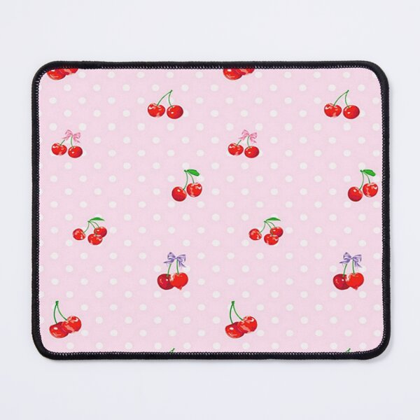Item preview, Coquette cherries with ribbon bows pattern  designed and sold by Pixiedrop.