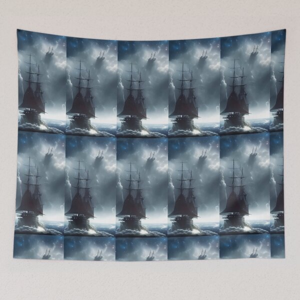 Item preview, Ships sailing in rough seas  designed and sold by Tiannalaw.