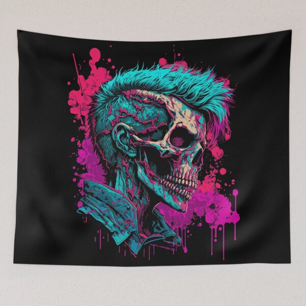 Item preview, Rave Zombie Skull designed and sold by drizzd.