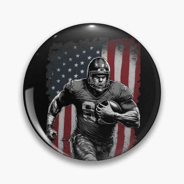 Item preview, American Football Player Usa Flag designed and sold by druckfun.