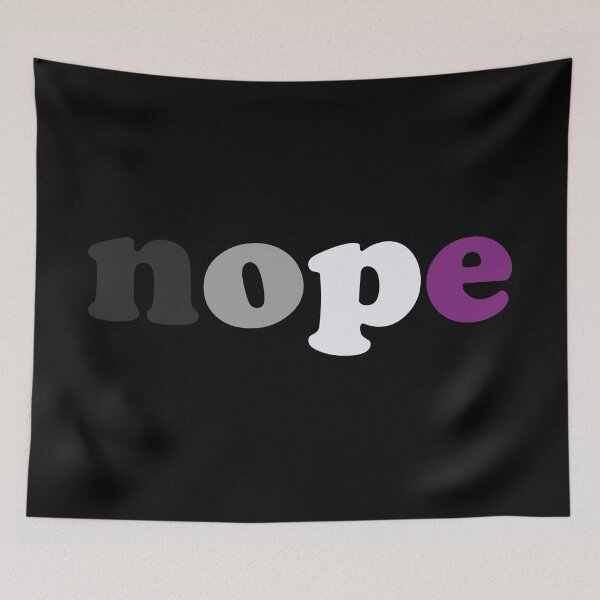 Item preview, Asexuality Nope Ace Pride Proud Asexual Subtle Queer LGBTQ designed and sold by Queer Pride Shop.