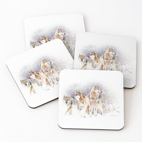 Item preview, Wolves in a Snowy Landscape designed and sold by GraphicAlchemy.