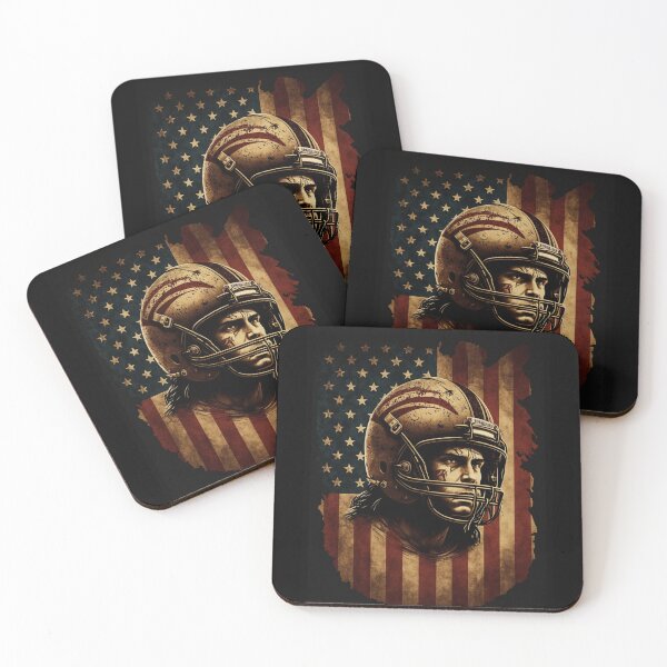 Item preview, American Football Player Usa Flag designed and sold by druckfun.