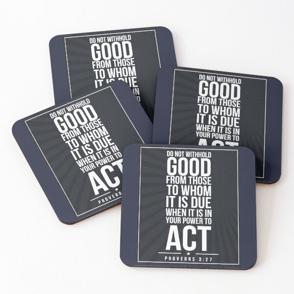 Item preview, Proverbs 3:27 quote Subway style (white text on black) designed and sold by Dpe1974.
