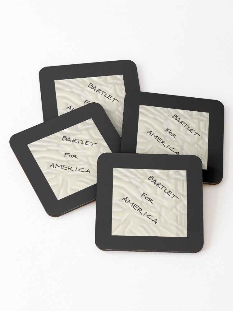 Thumbnail 1 of 5, Coasters (Set of 4), Bartlet For America Napkin designed and sold by spottedhound.