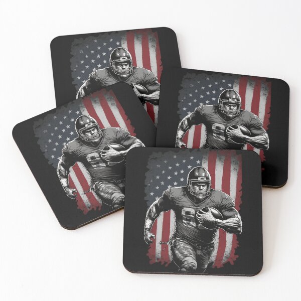 Item preview, American Football Player Usa Flag designed and sold by druckfun.