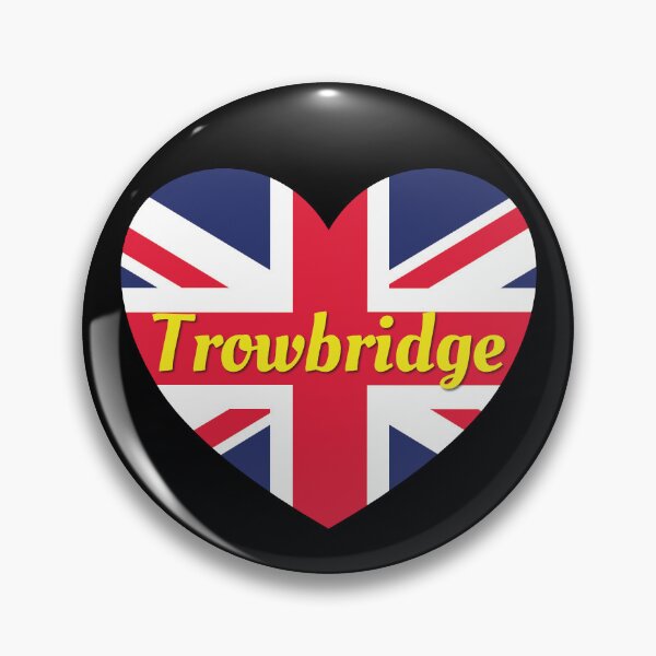 Aperçu de l'œuvre Trowbridge Angleterre ROYAUME-UNI Drapeau De L'Union Britannique Coeur - Trowbridge créée et vendue par DPattonPD.
