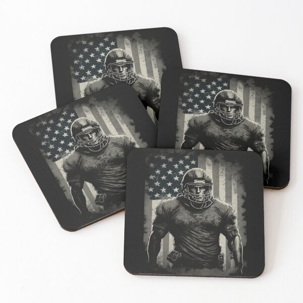 Item preview, American Football Player Usa Flag designed and sold by druckfun.