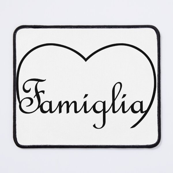 Item preview, Italian word Famiglia / Family in the top of a heart  designed and sold by SunnyDazDesign.
