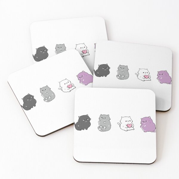 Item preview, Asexual Kawaii Cats Ace Pride Cute Kittens LGBT Subtle Queer designed and sold by Queer Pride Shop.