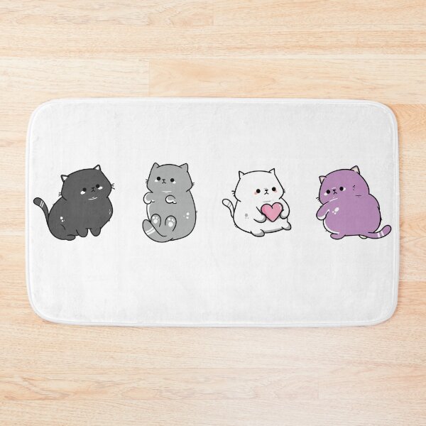 Item preview, Asexual Kawaii Cats Ace Pride Cute Kittens LGBT Subtle Queer designed and sold by Queer Pride Shop.