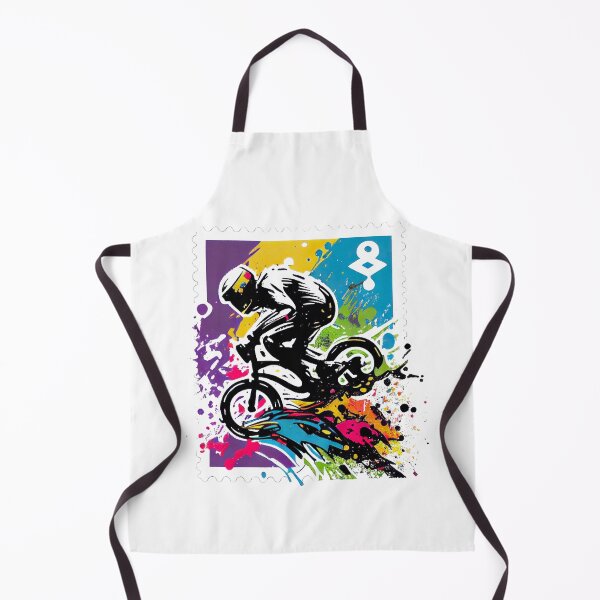 Item preview, Graphic design depicts a dynamic BMX rider riding a BMX bike, executed in a street art style, aimed at street bike enthusiasts. designed and sold by TourDePassion.