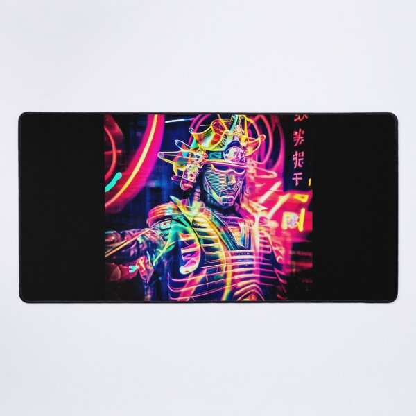 Item preview, Cyberpunk Neon City Samurai Warrior 7 designed and sold by moonbaseone.