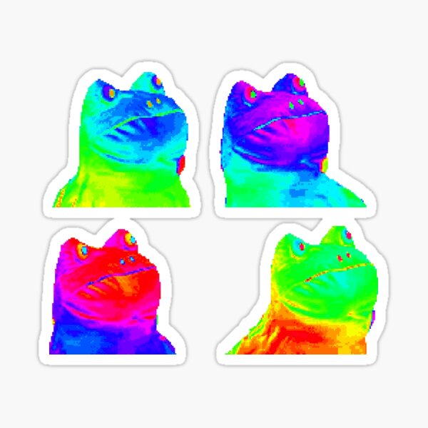 MLG Rainbow Frog Sticker