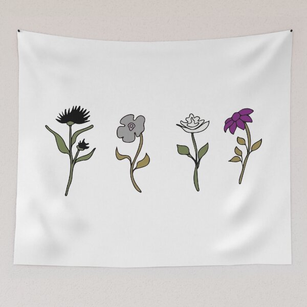 Item preview, Subtle Asexual Flowers Ace Pride Proud Asexuality Queer designed and sold by Queer Pride Shop.