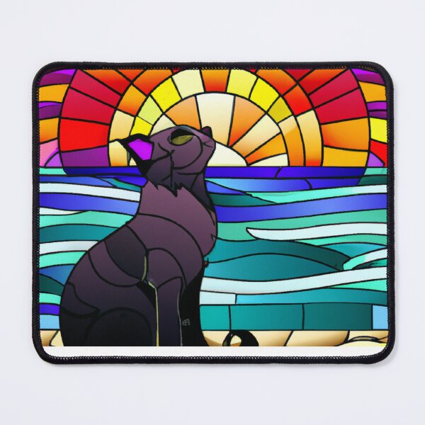 Item preview, Cat Watching Sunset designed and sold by T- VIbes ⭐ ⭐ ⭐ ⭐ ⭐.