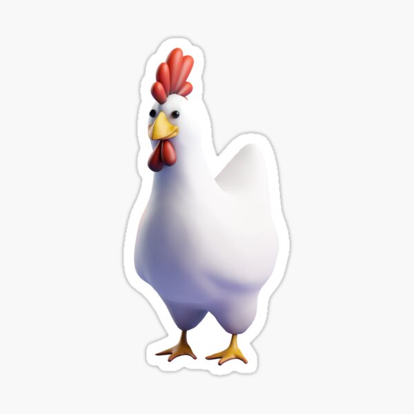 Chicken 3D Illustration Sticker