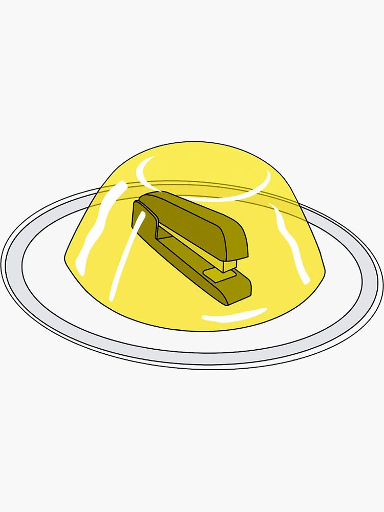"Stapler In Jello The Office" Sticker for Sale by Redbubble