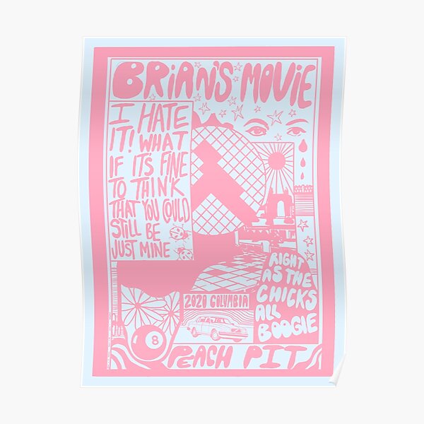 PEACH PIT PRINT Poster
