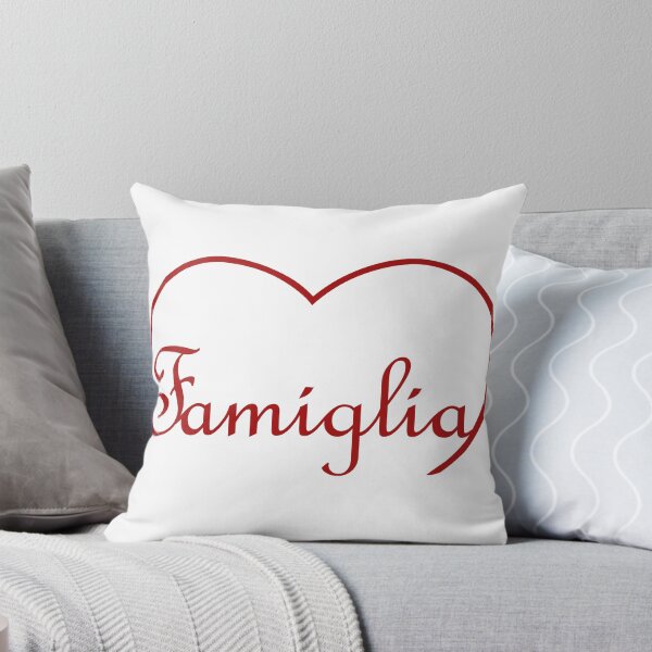 Item preview, Italian word Famiglia / Family in the top of a heart  designed and sold by SunnyDazDesign.