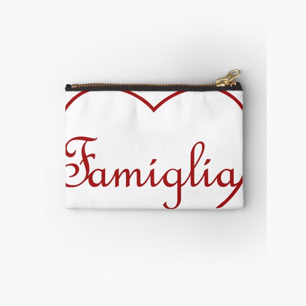 Item preview, Italian word Famiglia / Family in the top of a heart  designed and sold by SunnyDazDesign.
