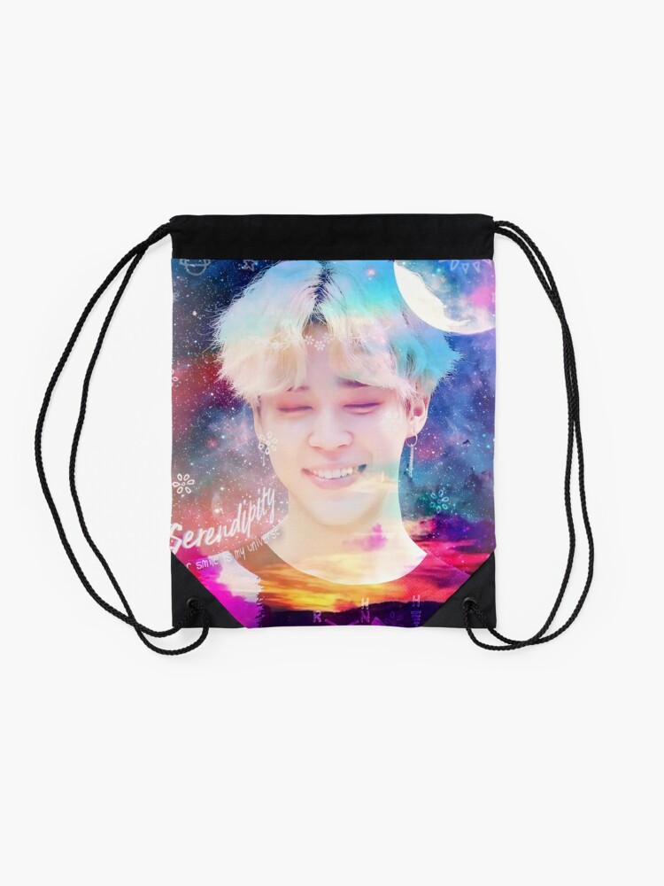 Jimin BTS Galaxy Drawstring Bag for Sale by bjoogie