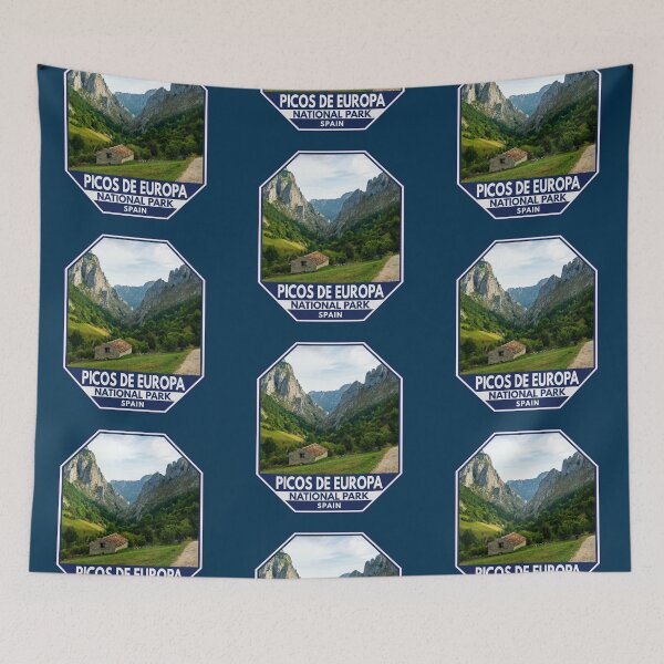 Item preview, Picos de Europa National Park Spain Emblem designed and sold by KrisSidDesigns.