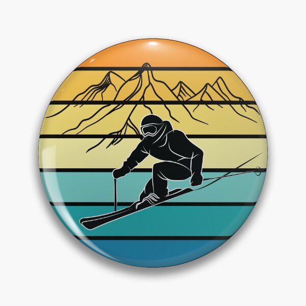 Item preview, Skiing Lover Vintage Ski Resort Skier Winter Sports designed and sold by TheInkElephant.