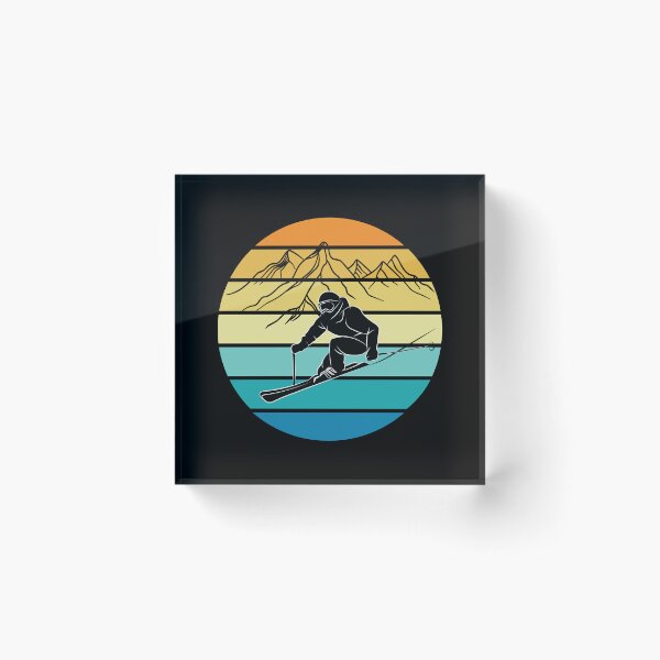 Item preview, Skiing Lover Vintage Ski Resort Skier Winter Sports designed and sold by TheInkElephant.