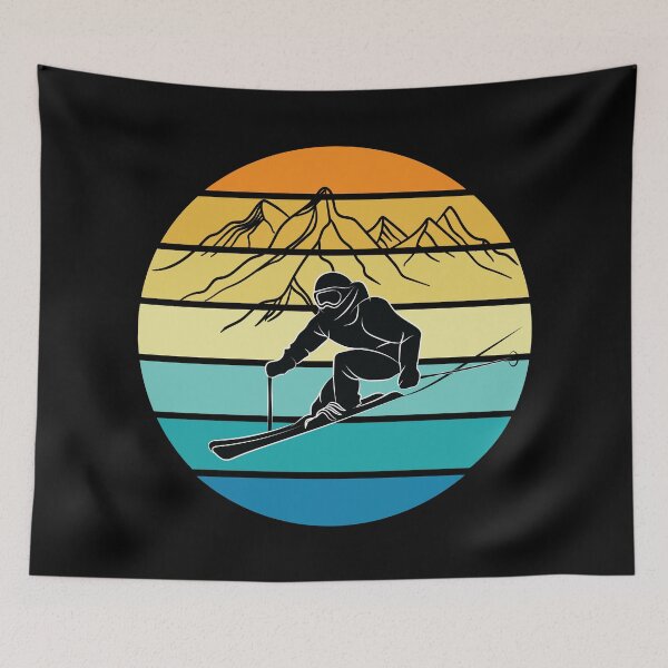 Item preview, Skiing Lover Vintage Ski Resort Skier Winter Sports designed and sold by TheInkElephant.