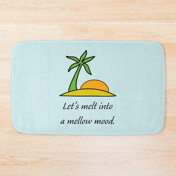 Item preview, Beach with Palm tree and Sun: Let's melt into a mellow mood designed and sold by SomeGuyLou.