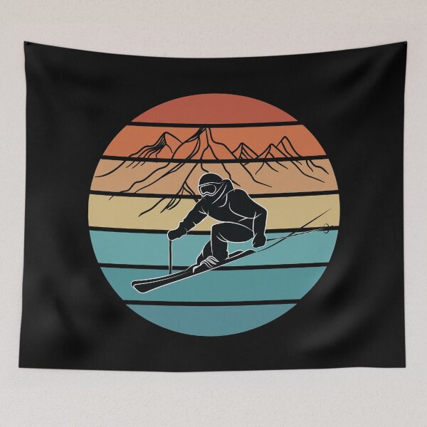 Item preview, Ski Lover Vintage Ski Resort Skier Winter Sports Retro designed and sold by TheInkElephant.