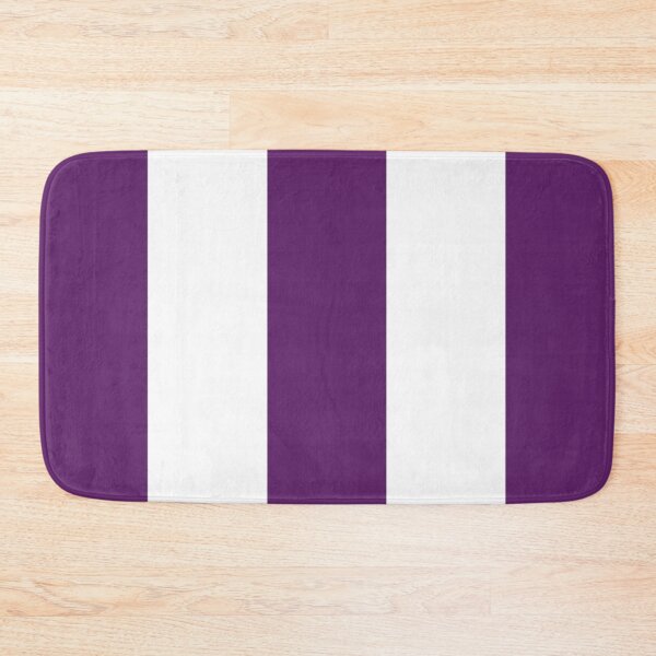 Item preview, Large AUBERGINE PURPLE and WHITE Vertical STRIPES designed and sold by RachelMacht.