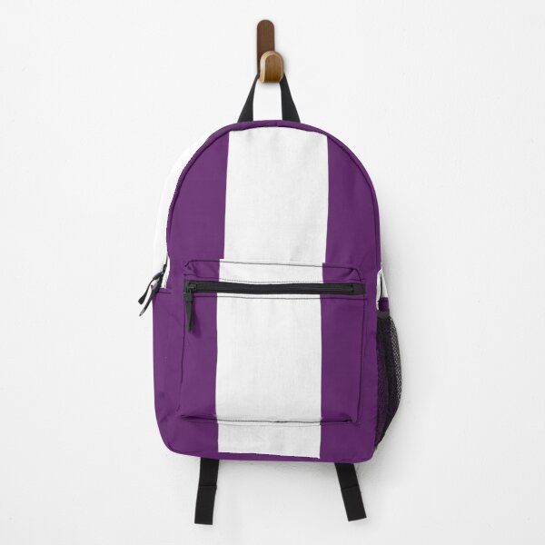Item preview, Large AUBERGINE PURPLE and WHITE Vertical STRIPES designed and sold by RachelMacht.